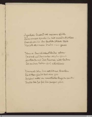 Agathon knieend vor meinem pfühle : [SW II: H1(Algabal)]; [SW II, S. 73/124-125]