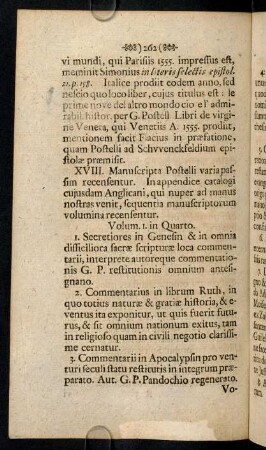 262-272, XVIII - XIX