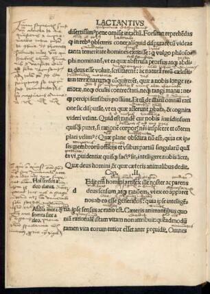 Quae deus homini & quae caeteris animalibus dedit. Cap. .II.