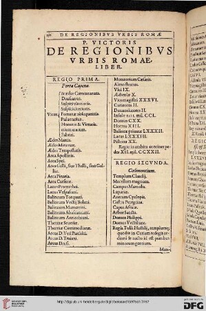 P. victoris de regionibus urbis Romae liber