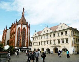 Würzburg: Marienkapelle und Haus zum Falken