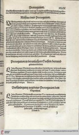 Prorogation