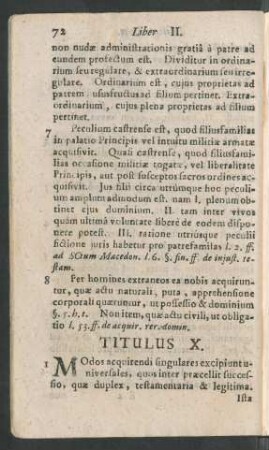 Titulus X.