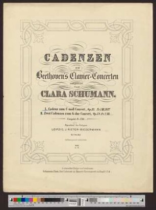 [I.] Cadenz zum C-moll Concert, Op. 37 von L. van Beethoven