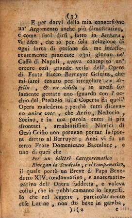 Lettera di frate Matteo da Montepeloso a frate Petrinelli Gesuita