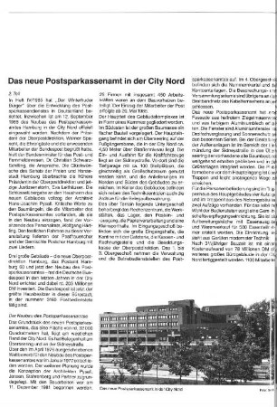 Das neue Postsparkassenamt in der City Nord