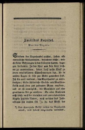 Zwölftes Kapitel. Von den Negern
