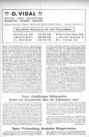 Erster Verbandstag deutscher Bürgervereine