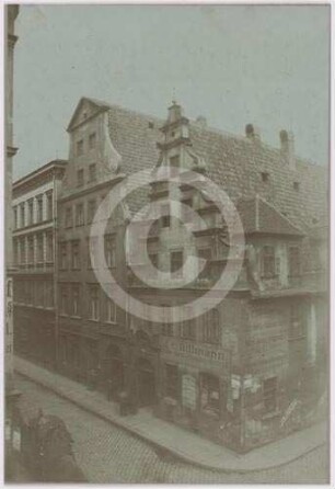 Bürgerhaus Ecke Junkernsstrasse und Schuhbrücke in Breslau