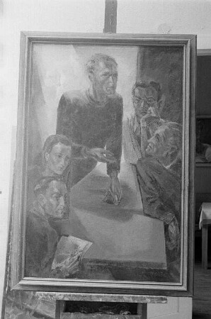 Gemälde des Kunstmalers Hermann Bruse : Gruppenporträt