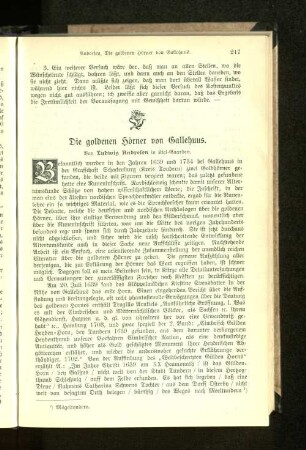 Die goldenen Hörner von Gallehuus.