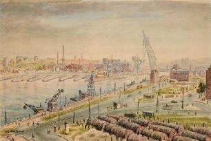 Kieler Hafen und Germaniawerft (Krupp)