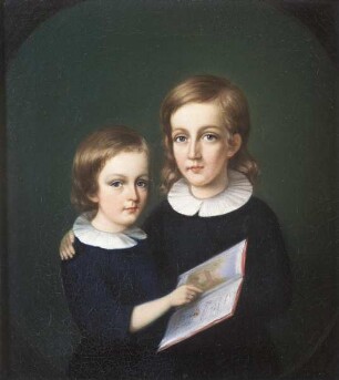 Ludwig Bickell (1838-1901) mit seinem Bruder