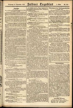Dritte Ausgabe vom Samstag, den 11. Dezember 1920.