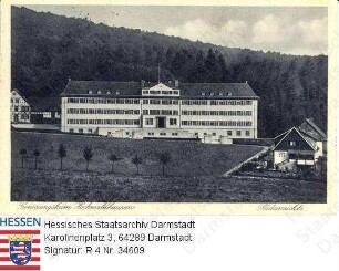 Hochwaldhausen im Vogelsberg, Genesungsheim der Allgemeinen Ortskrankenkasse (AOK) für den Stadtkreis Kassel / Südansicht
