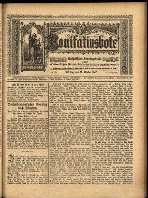 Erste Ausgabe vom Sonntag, den 27. Oktober 1907.