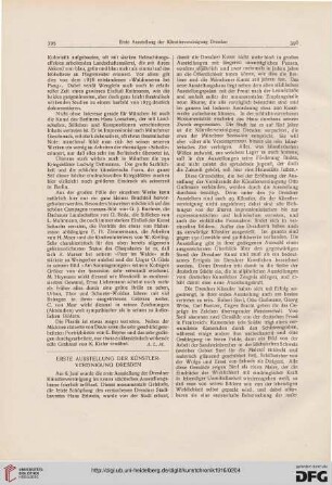 Erste Ausstellung der Künstlervereinigung Dresden