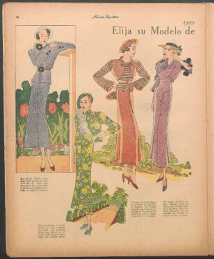 Elija su modelo de primavera [Dibujos] : Para la mujer