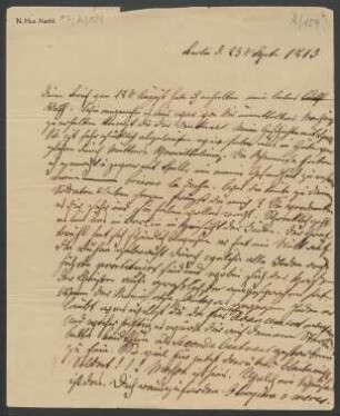 Brief an Wilhelm Beer : 23.09.1815