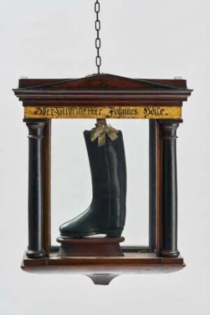 Tischzeichen der Schuhmacher von Dürrmenz-Mühlacker