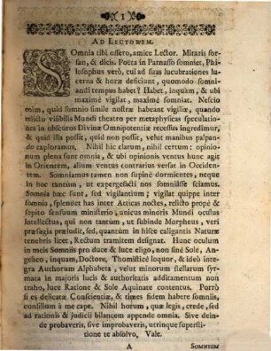Somnia Philosophorum, Sive Selectae Quaestiones Philosophicae De Possibilibus Et Impossibilibus