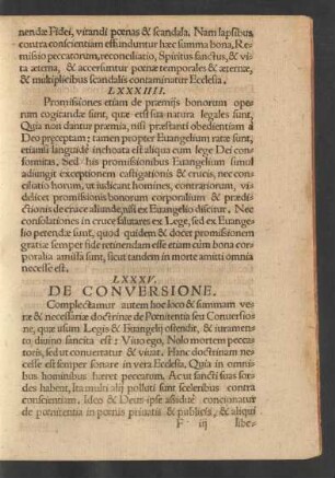 LXXXV. De Conversione.
