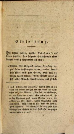 D. Franz Volkmar Reinhard : nach seinem Leben und Wirken dargestellt, Abth. 1. Biographie