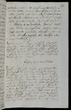 Freytag d 27 decemb 1737
