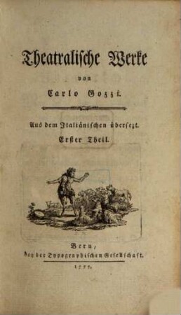 Theatralische Werke, 1
