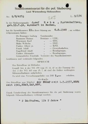 Rehm, Josef