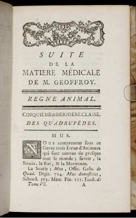 Suite De La Matiere Medicale De M. Geoffroy.