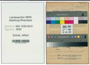 Entnazifizierung Alfred Scholz , geb. 13.12.1904 (Chemiefachmeister)