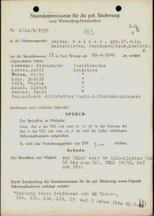 Salzer, Walter