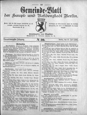 1908,30: No. 30, 26. Juli 1908