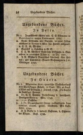 86-88, In Folio. - In Quarto.