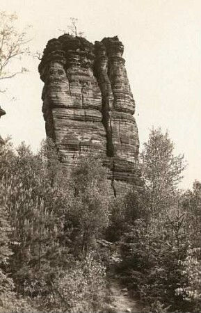 Sächsische Schweiz, Bielatal. Verlassene Wand. Westwand