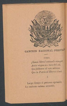 Canción nacional peruana