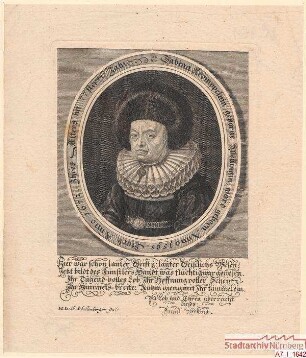 Sabina Kromppein, geborene Welling; geb. 1595; gest. 1672