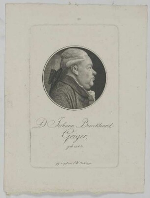 Bildnis des Johann Burckhard Geiger