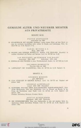 Gemälde Alter und Neuerer Meister aus Privatbesitz (Nr. 51-199)
