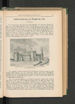 Schloß Sonderburg im Wandel der Zeit