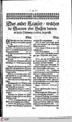 Das ander Register