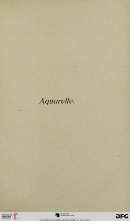 Aquarelle (Nr. 210-260)