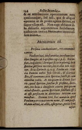 Principium III. Personae communicant, res communicantur.