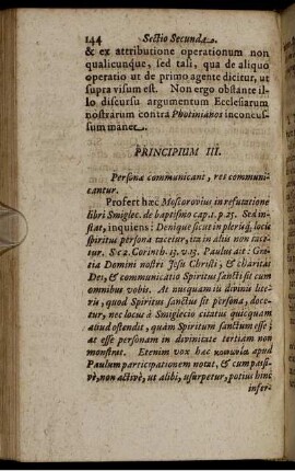Principium III. Personae communicant, res communicantur.