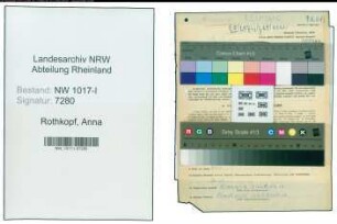 Entnazifizierung Anna Rothkopf , geb. 01.03.1893 (Heissmangler)