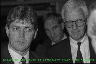 Besuch von Dr. Paul Krüger (Bundesminister für Forschung und Technologie (BMFT)) am Kernforschungszentrum Karlsruhe (KfK)