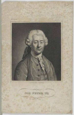 Bildnis des Joh. Peter Uz