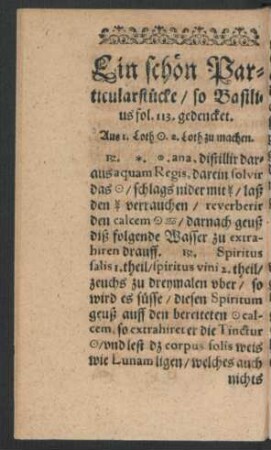 Ein schön Partilcuarstücke/ so Basilius sol. 113. gedencket.