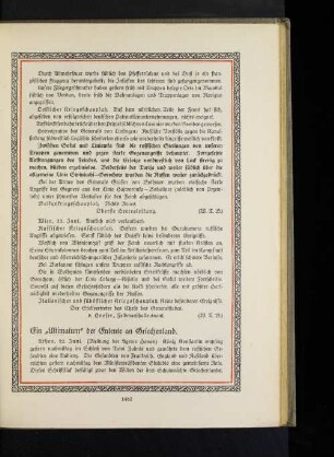 Ein "Ultimatum" der Entente an Griechenland.